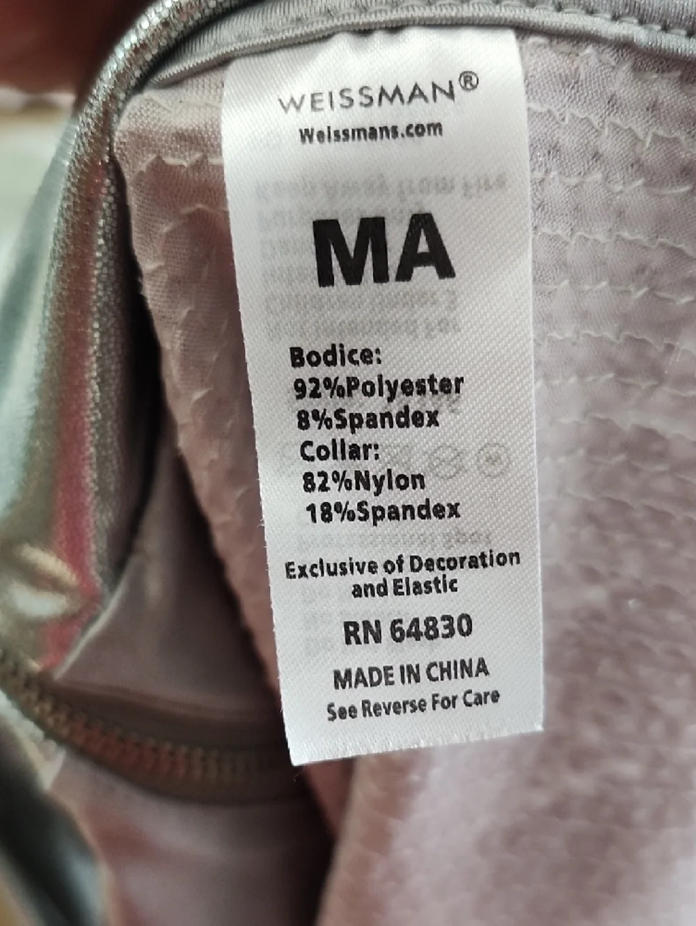 Weissman Silver Sequin Bomber Jacket - Picture 4 of 4